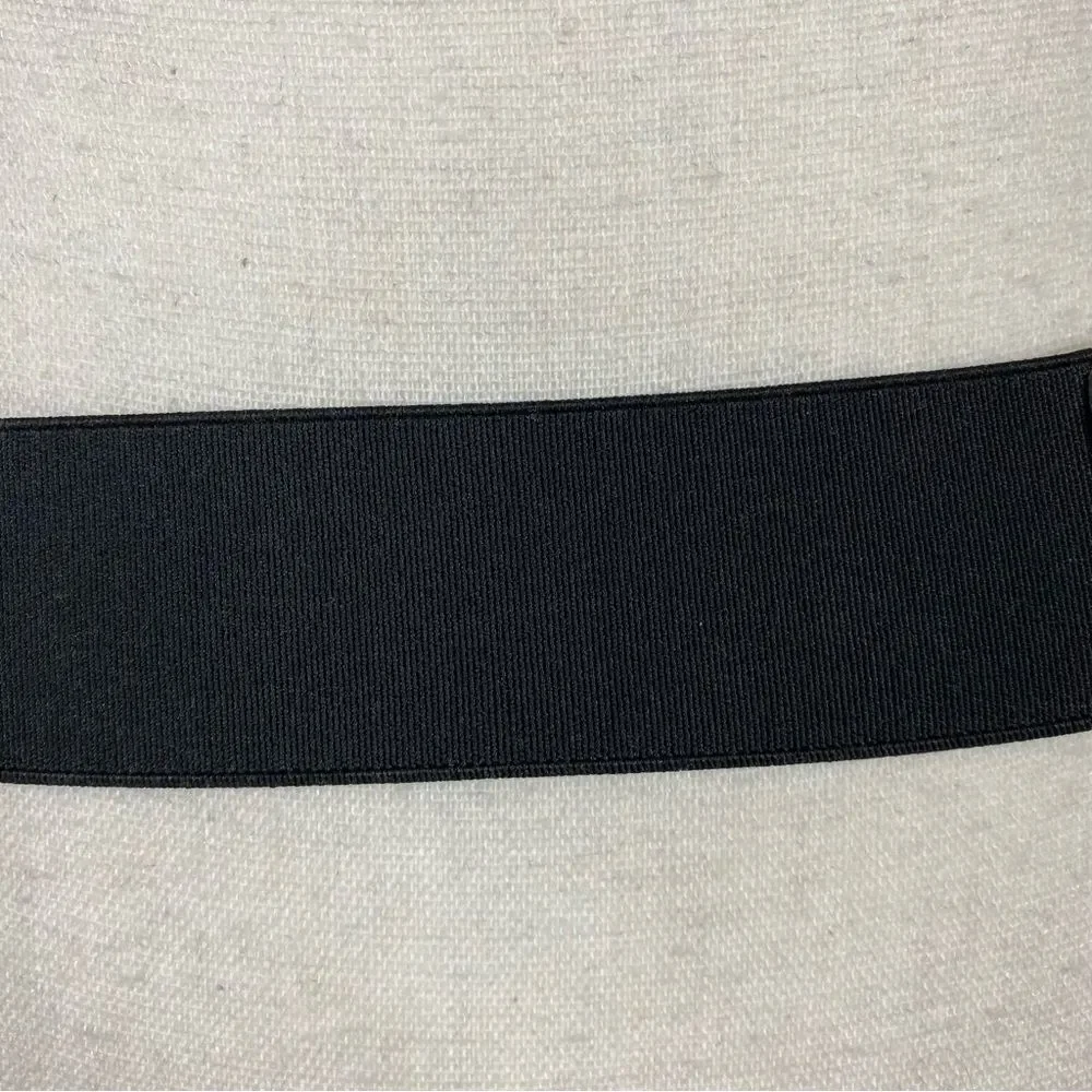 Ann Taylor leather & calf hair elasticized elegant  belt M/L